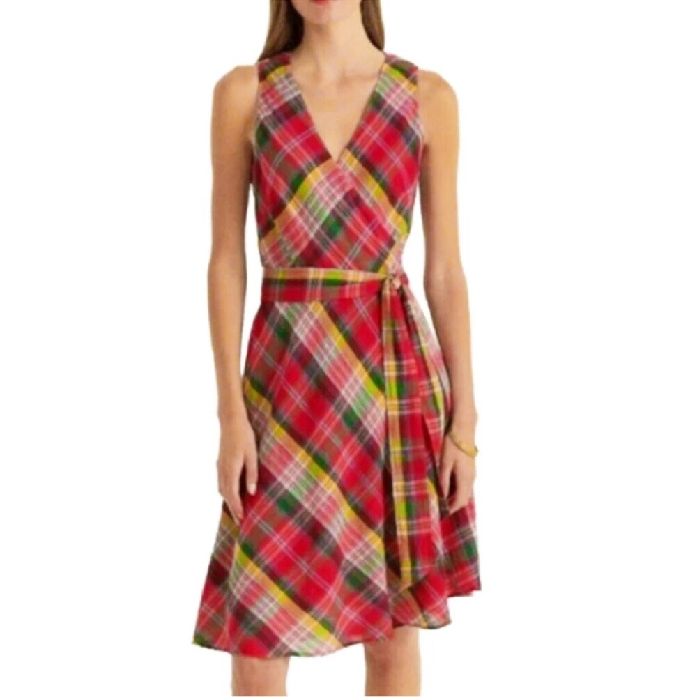 Lauren Ralph Lauren Plaid Wrap Dress size 10